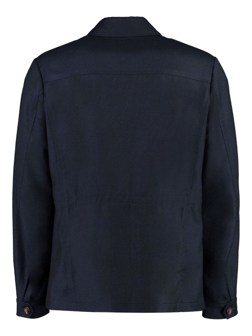 button-fastening flap-pockets jacket - 2