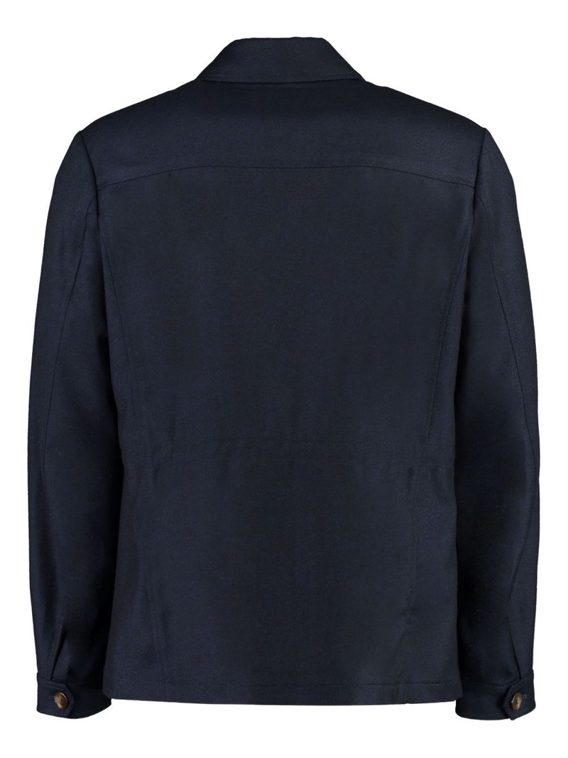 Canali button-fastening flap-pockets jacket outlook