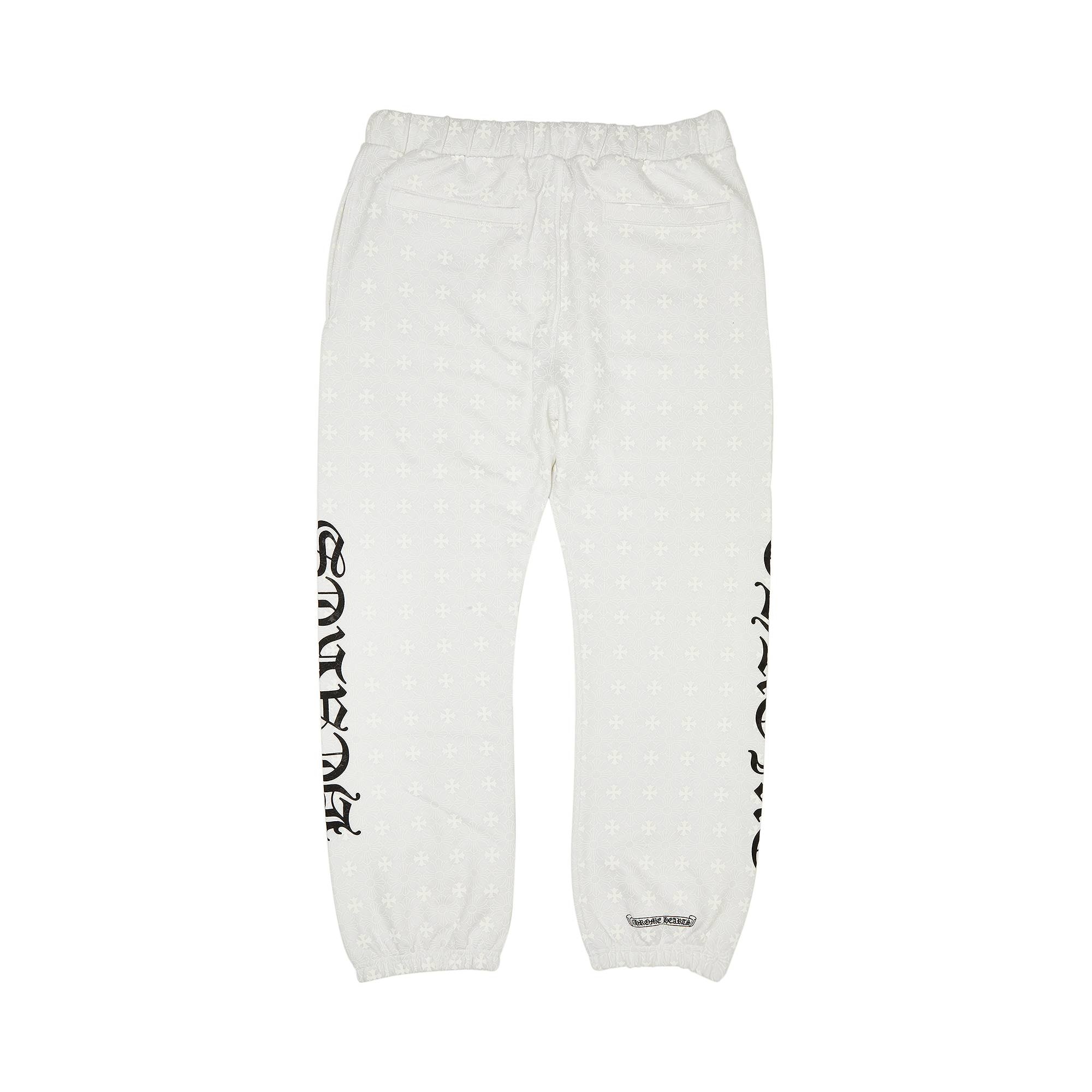 Chrome Hearts Monogram Sweatpants 'White' - 2