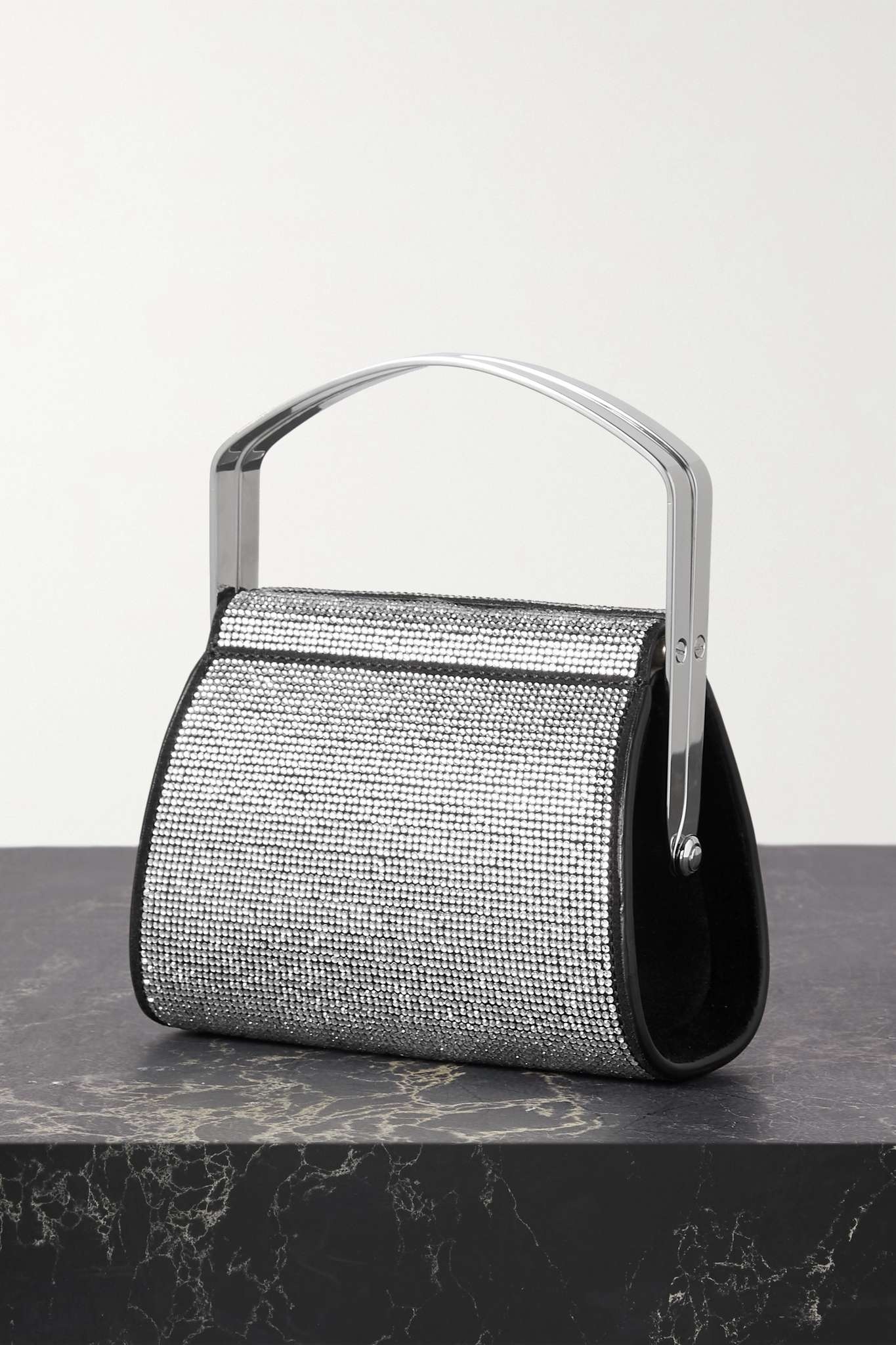 + Mimi Cuttrell mini crystal-embellished leather tote - 3