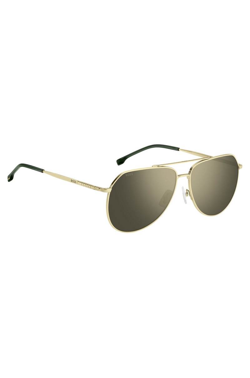 GOLD-TONE SUNGLASSES WITH TUBULAR TEMPLES 4