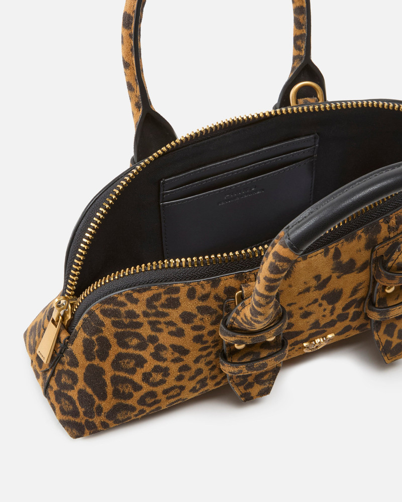 SUEDE HANDBAG WITH MACULA PRINT 4