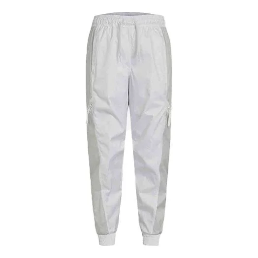 Nike Air Contrast Stitched Windproof Tie Woven Sweatpants For Men White DA0241-100 - 1