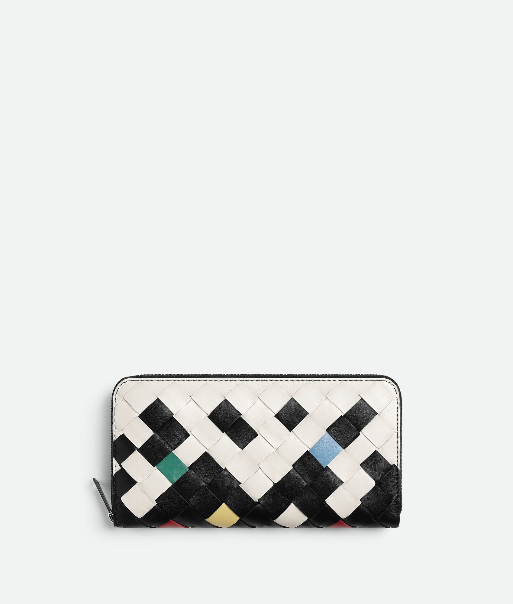 折りたたみ財布 BOTTEGA VENETA MULTICOLOR MEDIUM INTRECCIATO WALLET Bottega Veneta Medium Intrecciato Bi-Fold Zip Wallet : r