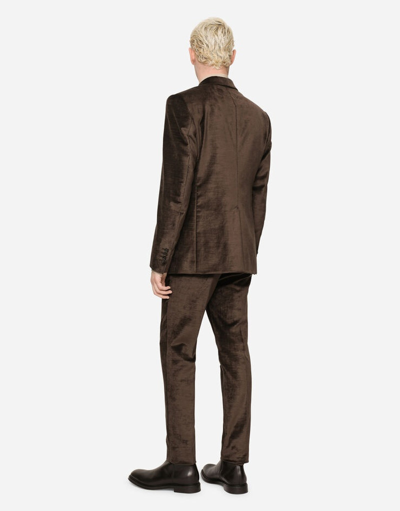 Dolce & Gabbana Velvet Sicilia-fit suit outlook