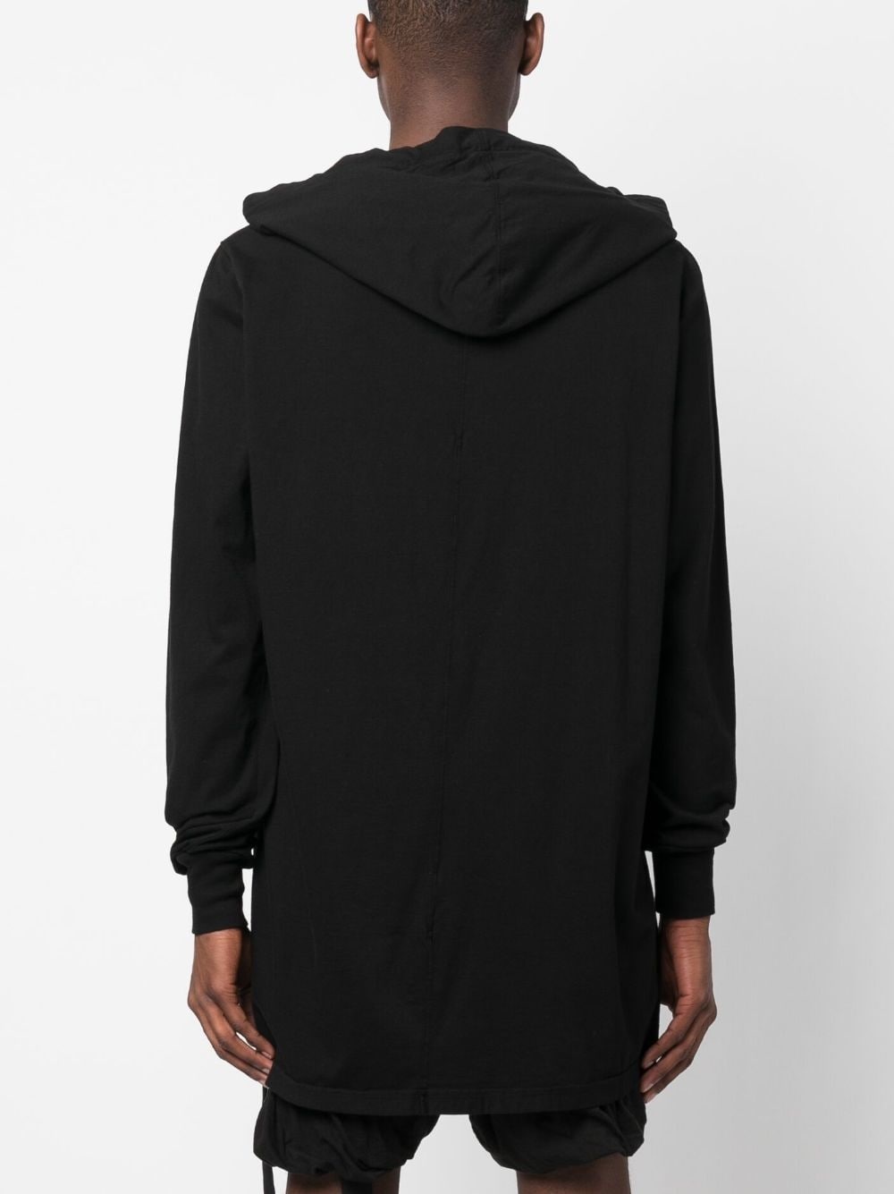 longline cotton hoodie - 4
