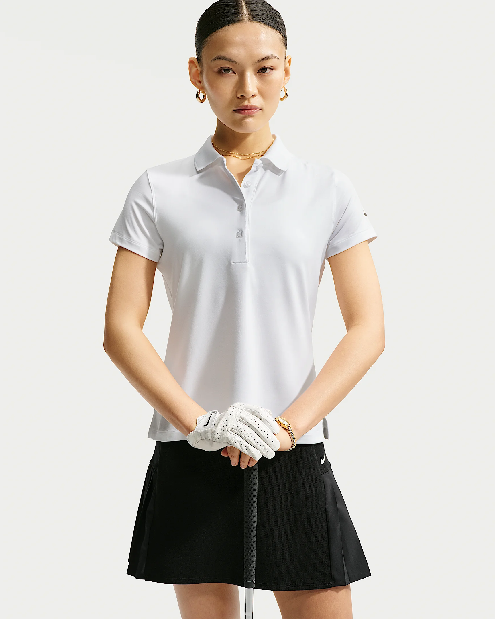 Nike Golf Club Women's Dri-FIT UV Short-Sleeve Golf Polo - 1