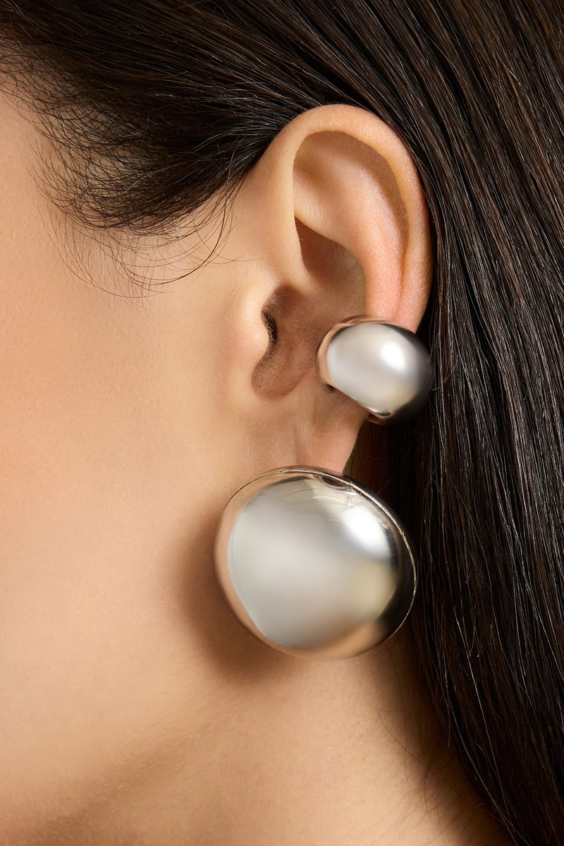 BRANDON MAXWELL The Nova Dot Cluster Earring Set in Silver outlook