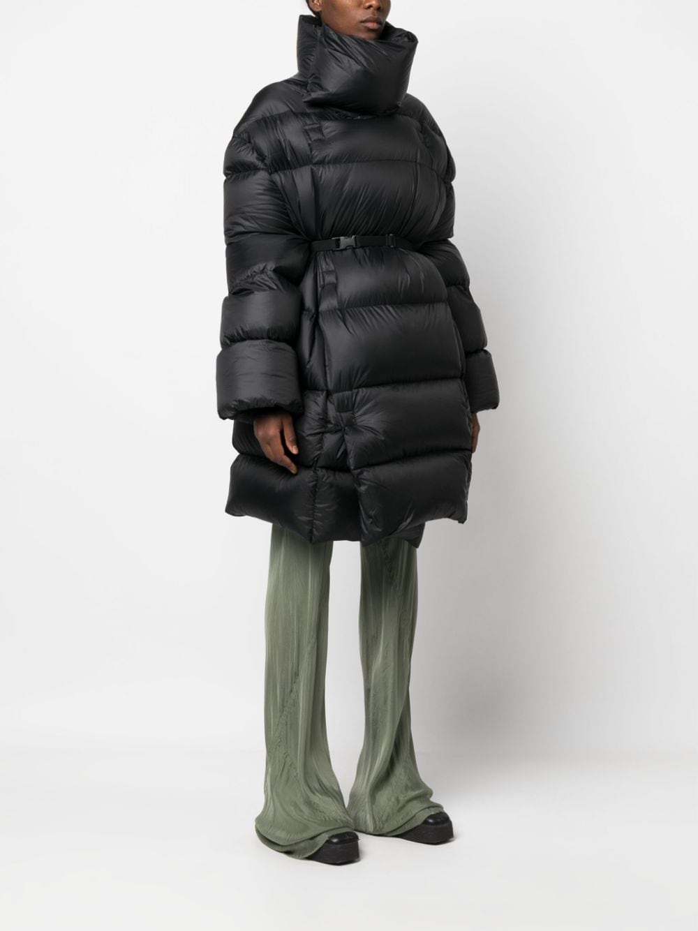 padded high-neck coat - 3