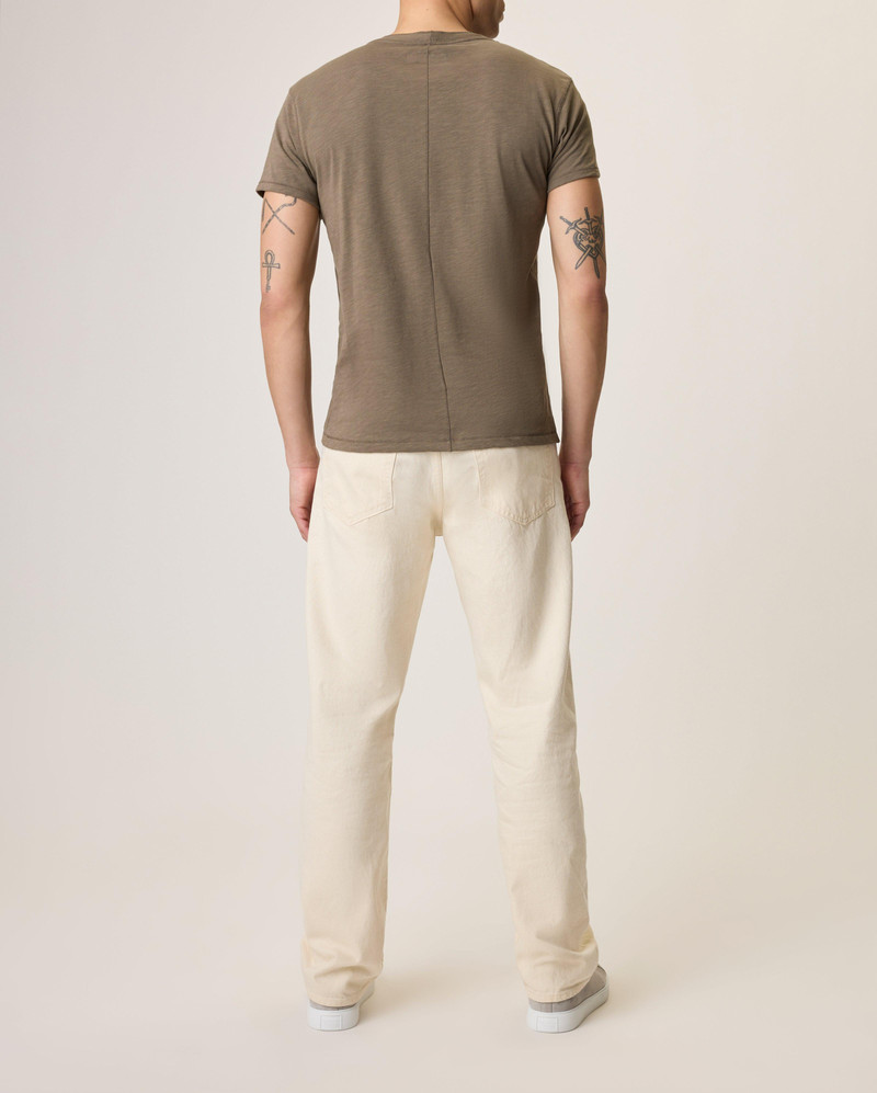 rag & bone rb 4 Straight Fit Jeans Authentic Rigid in Ecru outlook