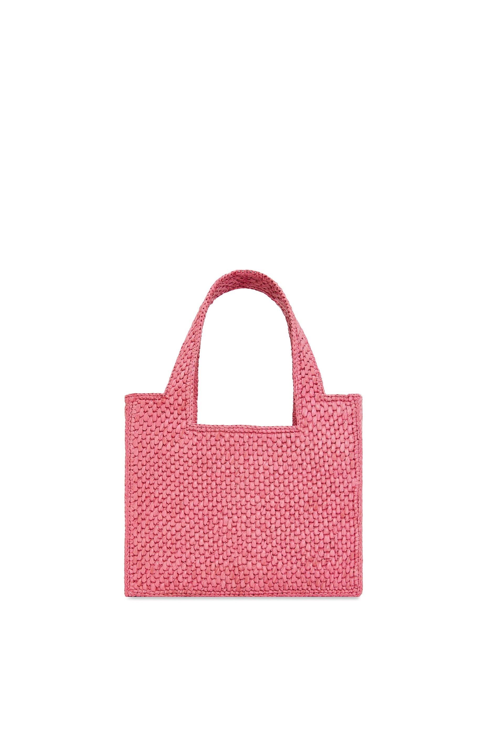 Mini LOEWE Font Tote in raffia - 6