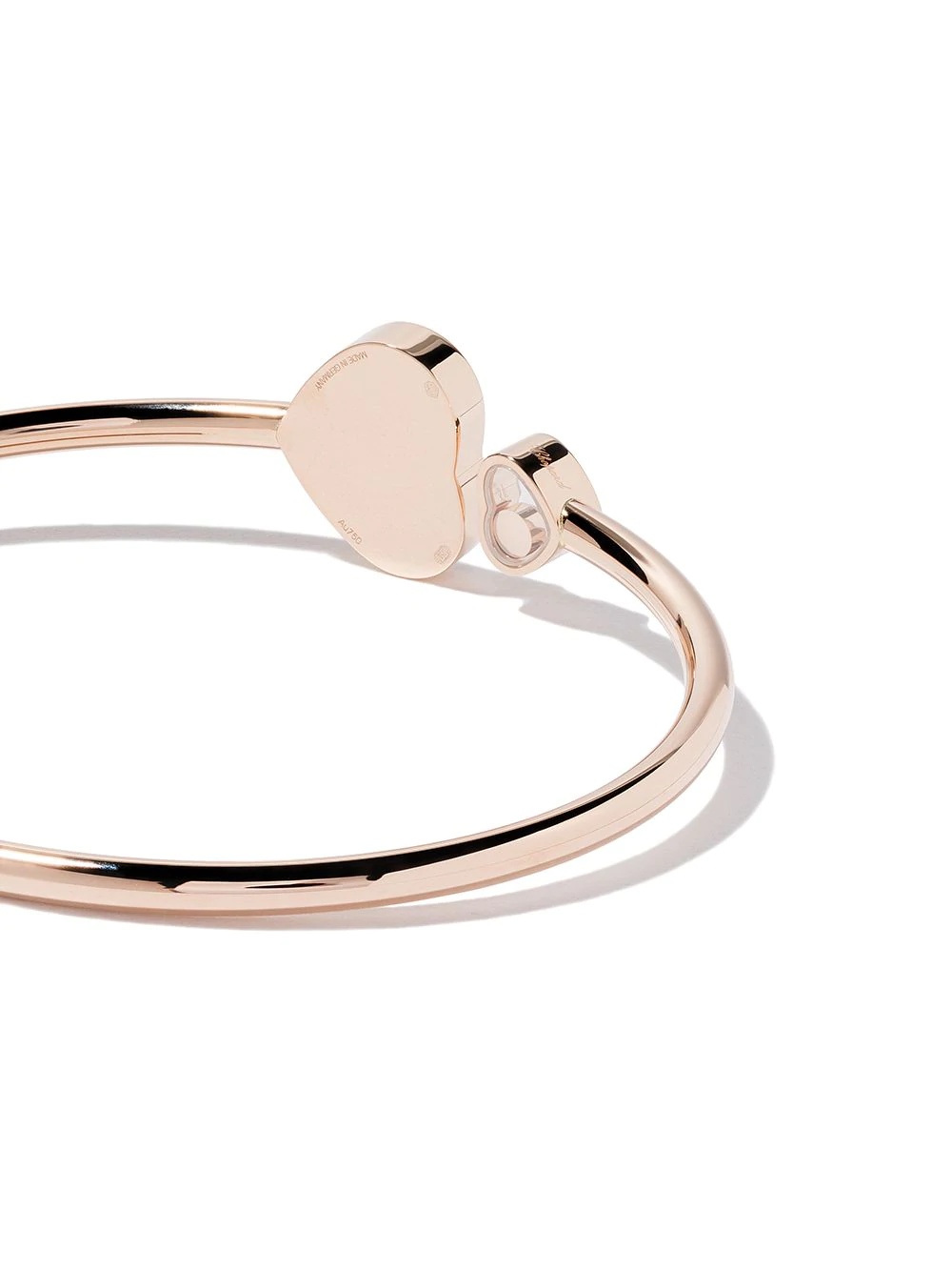 18kt rose gold Happy Hearts diamond bangle - 4