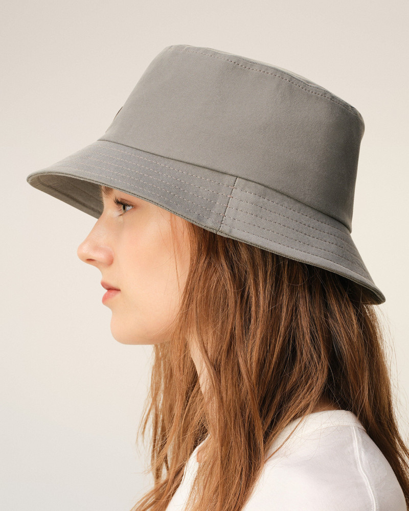 GREY COTTON AMI DE COEUR BUCKET HAT 5
