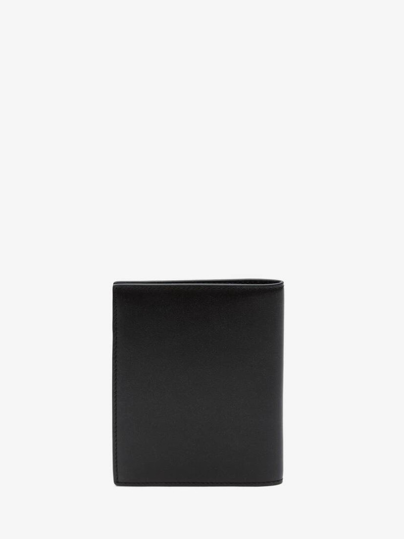 Leather Billfold Wallet in Black 3