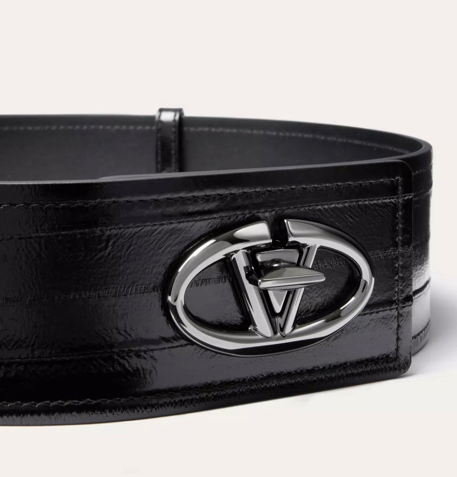 Valentino Vlogo The Bold Edition Eel Skin Belt 60 Mm - 2