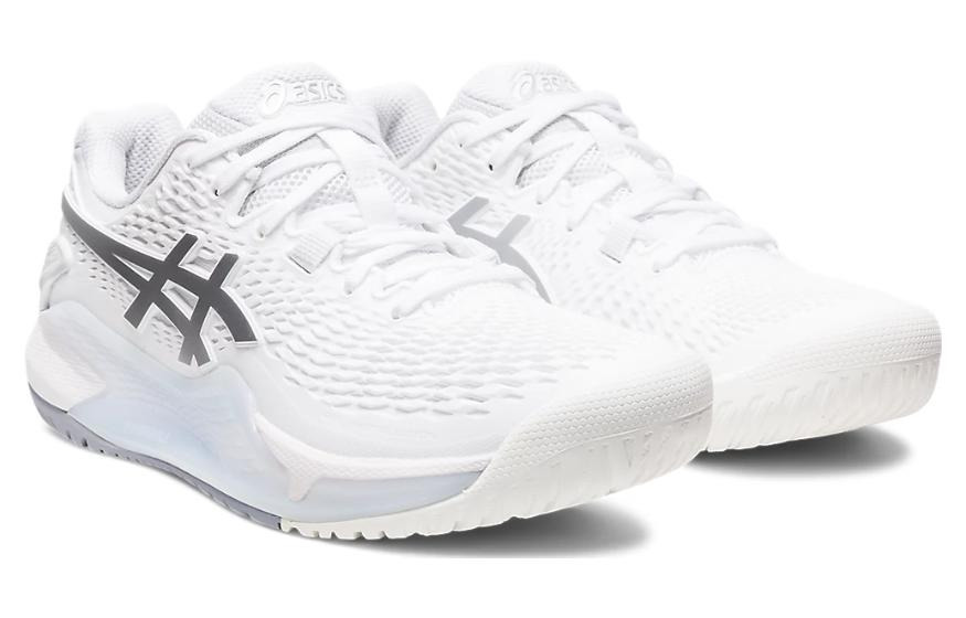 (WMNS) ASICS Gel Resolution 9 'White Pure Silver' 1042A208-100 - 3