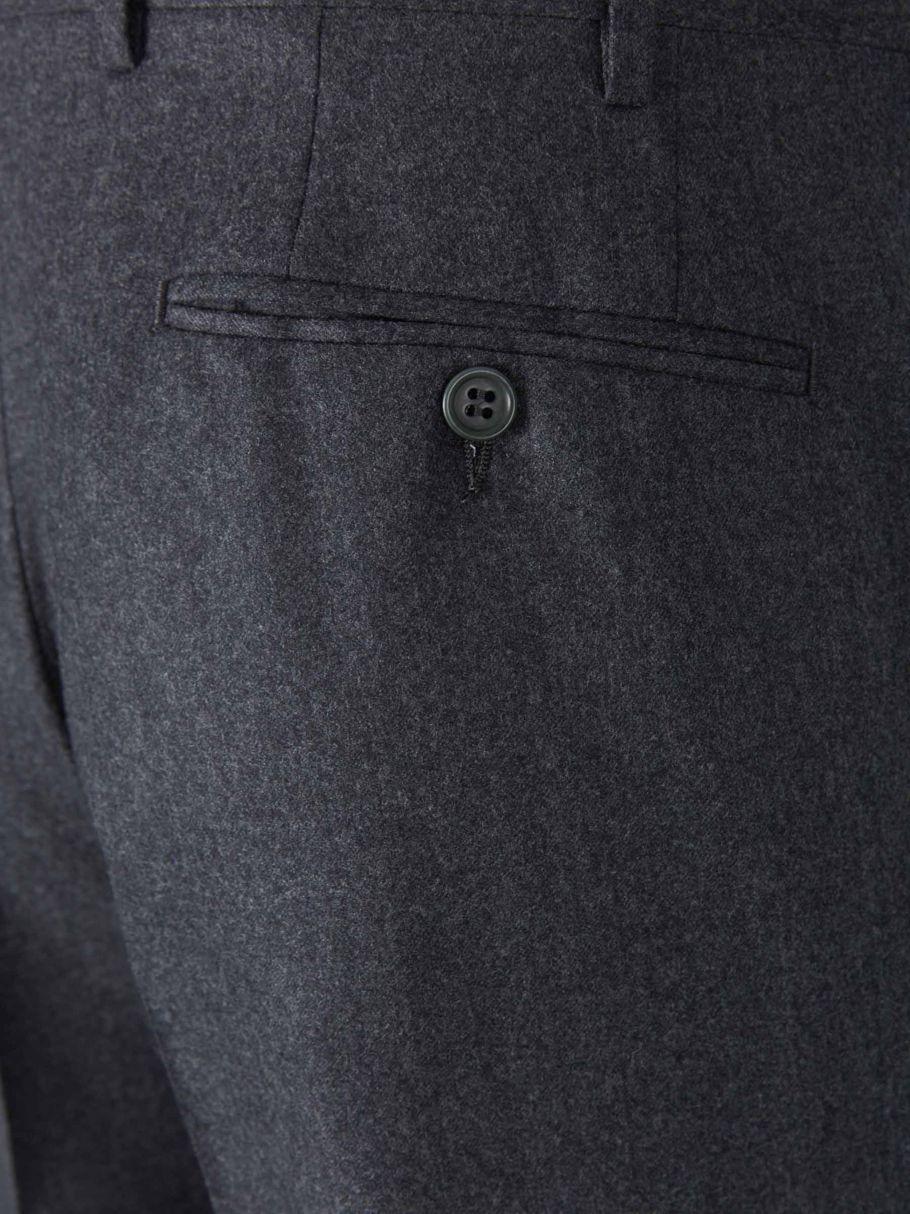 WOOL FLANNEL TROUSERS - 4