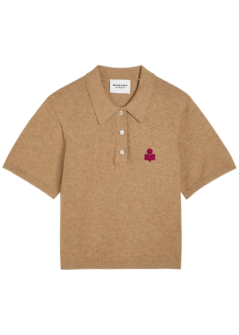 Isabel Marant étoile Althea Logo-appliquéd Cotton-blend Polo Shirt - 1