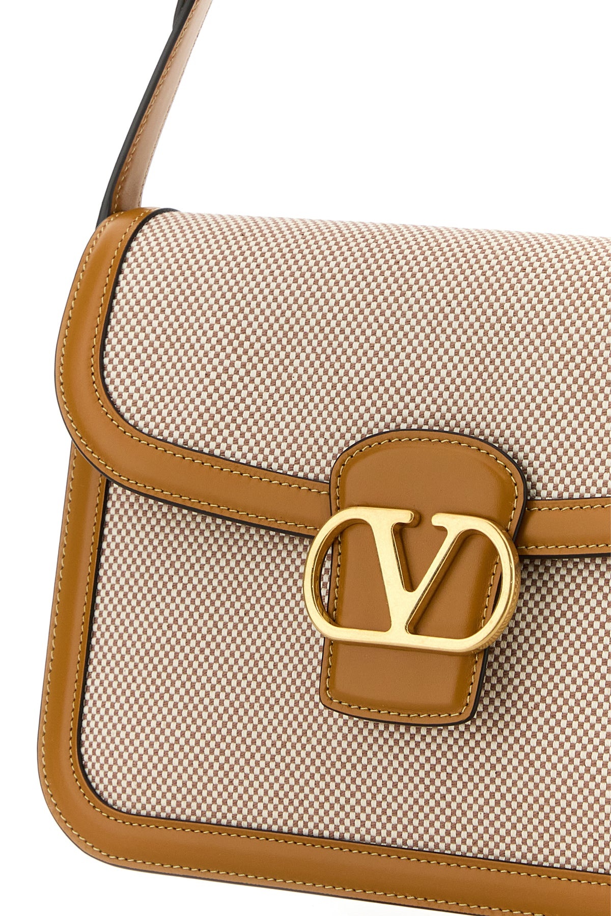 Two-tone canvas and leather 9TO5 shoulder bag - 4