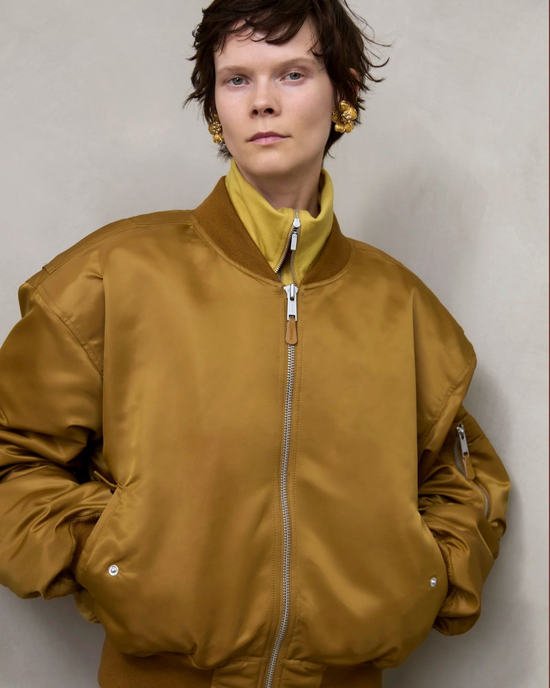 CROPPED BROAD BOMBER SPICED YELLOW 4