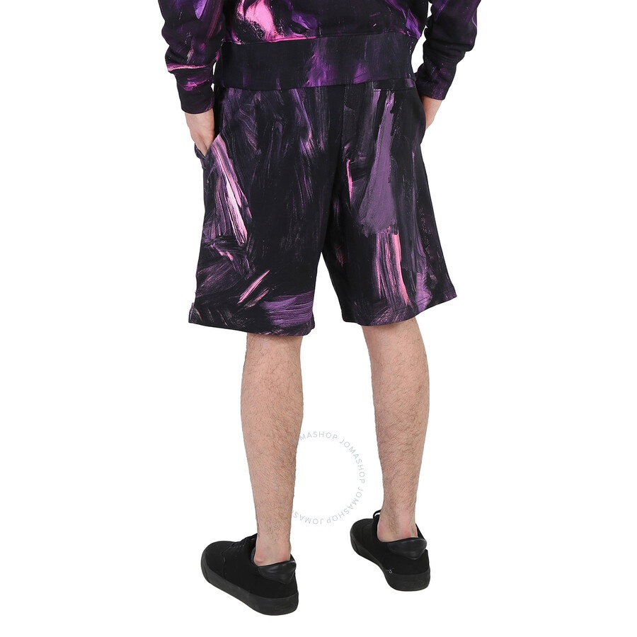 Moschino Men's Painted Effect Print Fleece Shorts - 5