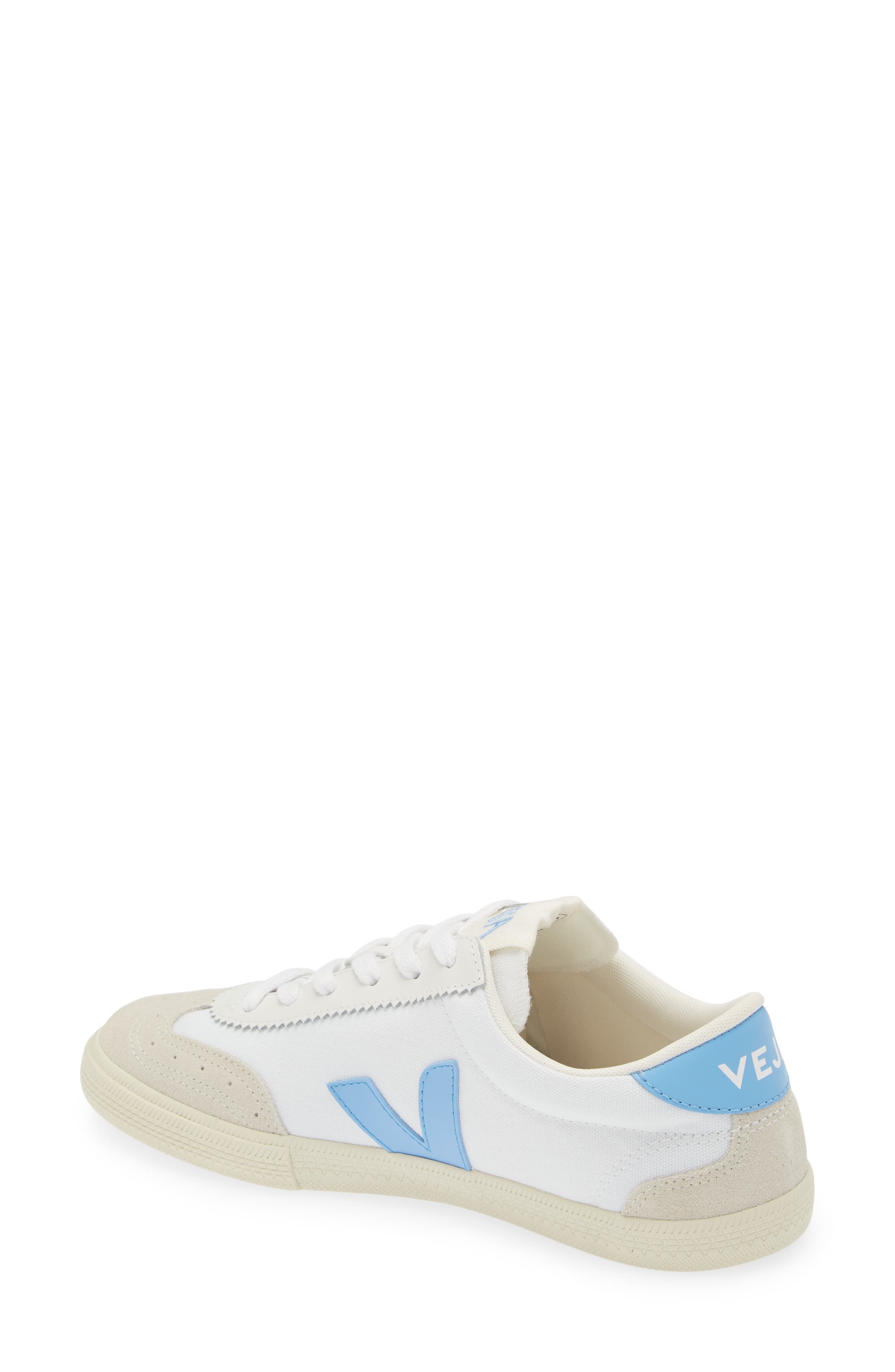 Veja Volley Canvas Sneaker in White/Aqua at Nordstrom - 2