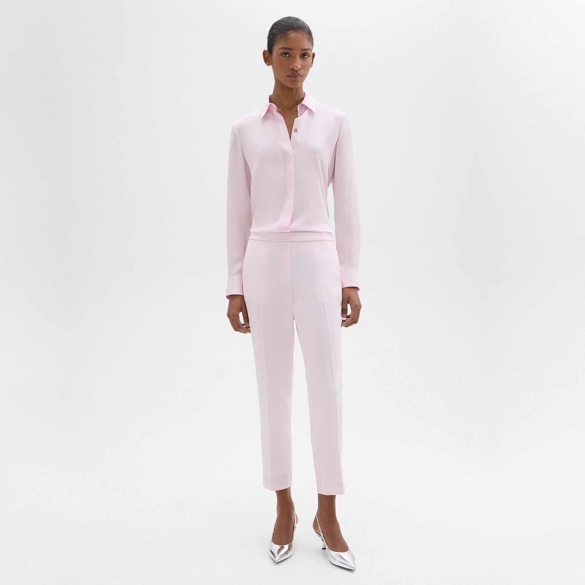 Fitted Shirt in Silk Georgette - 6