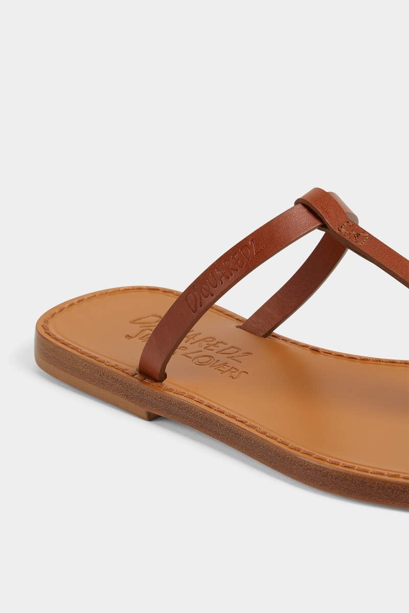 SUMMER LOVERS LEATHER SANDALS - 4