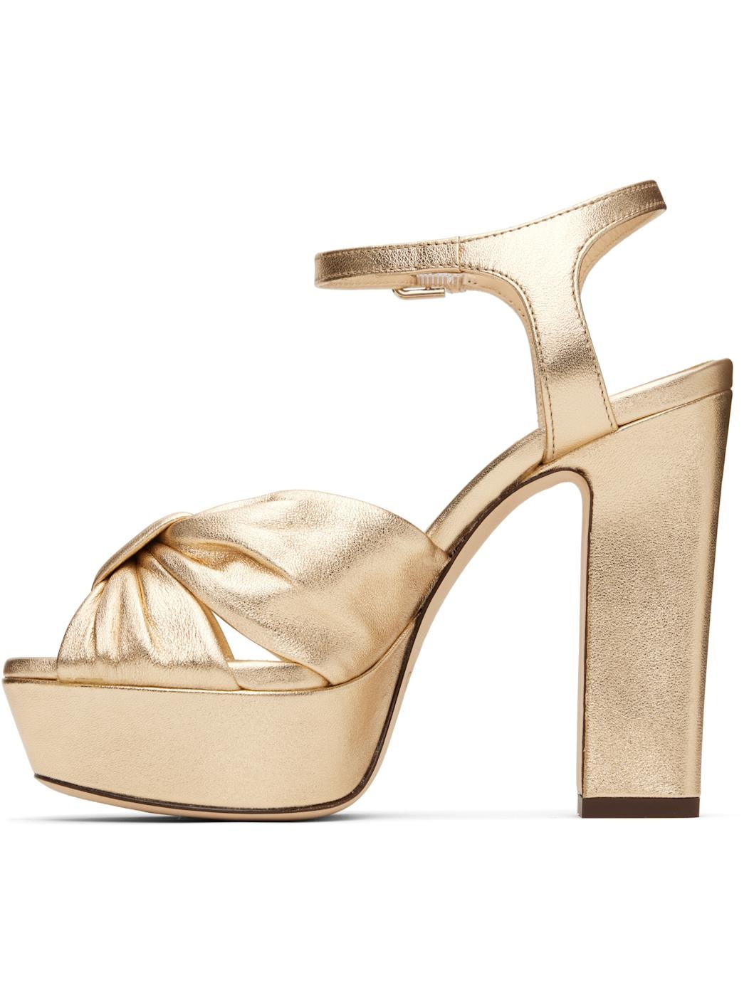 Gold Heloise 120 Heeled Sandals - 3