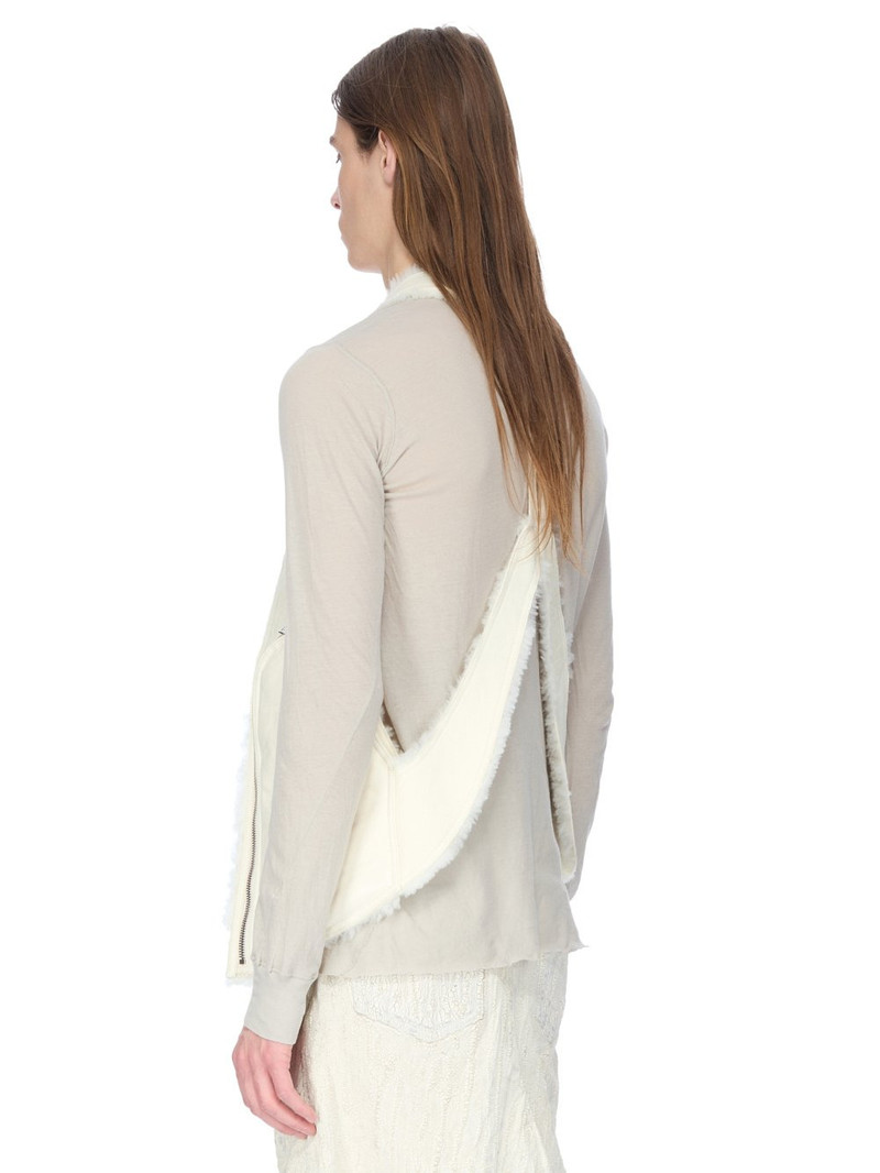 shearling-trim zip-fastening gilet 3