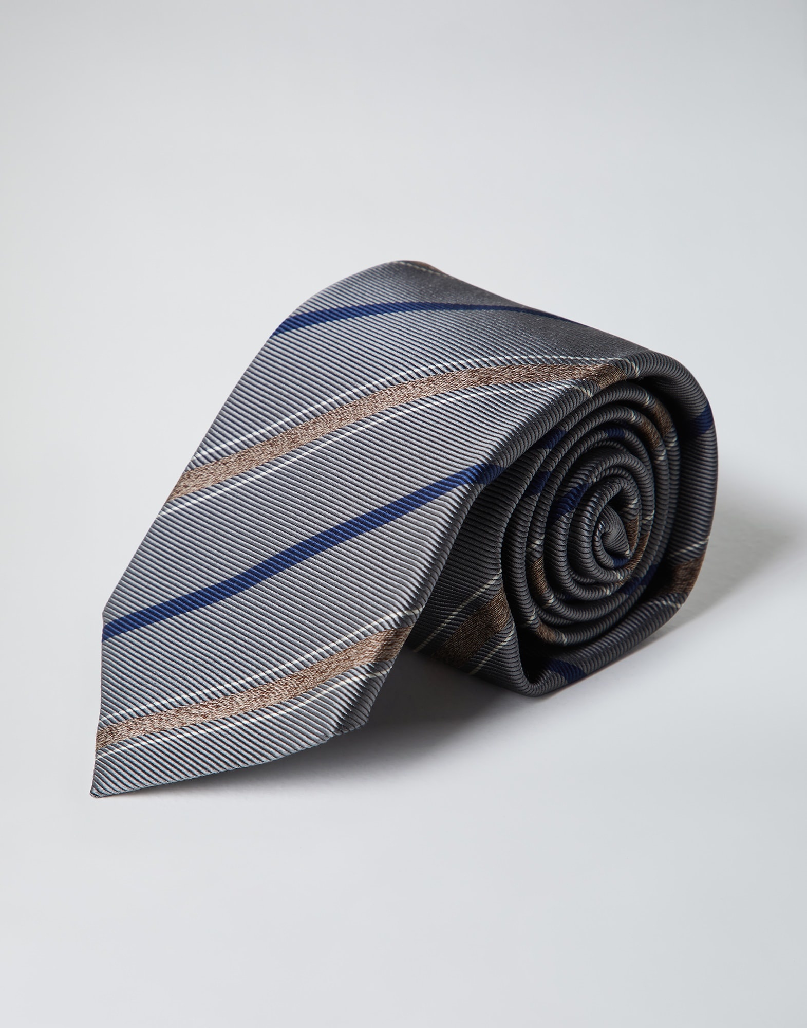 Silk textured stripe tie - 2