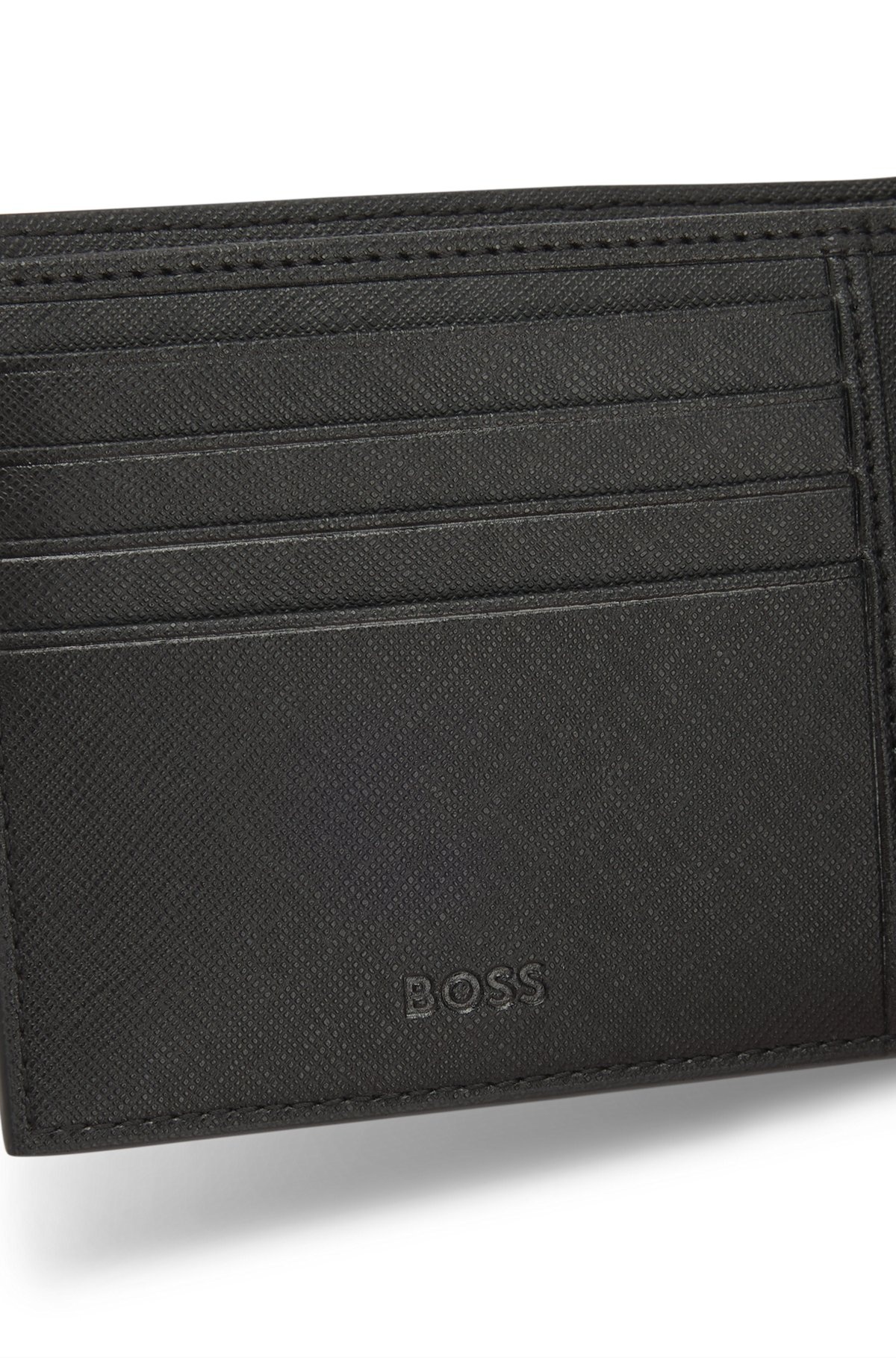 MONOGRAM-STRUCTURE WALLET WITH LOGO TRIM - 3