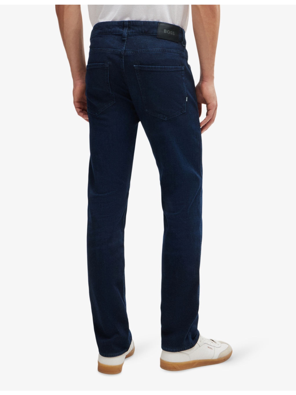Leisure regular-fit straight-leg stretch-denim jeans - 4