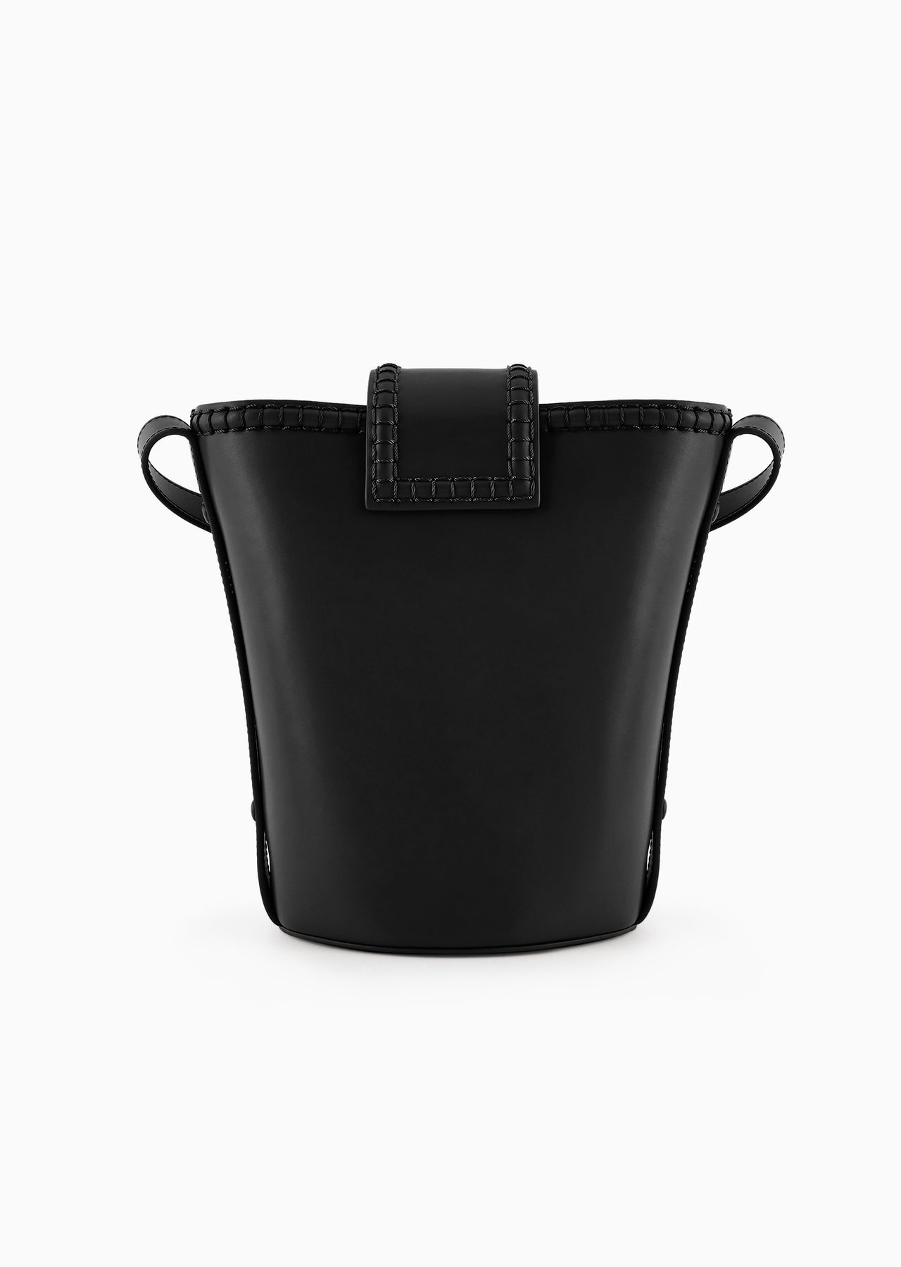 Leather bucket shoulder bag with Icon strap - 5