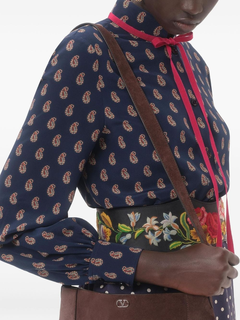 paisley-print silk shirt - 4