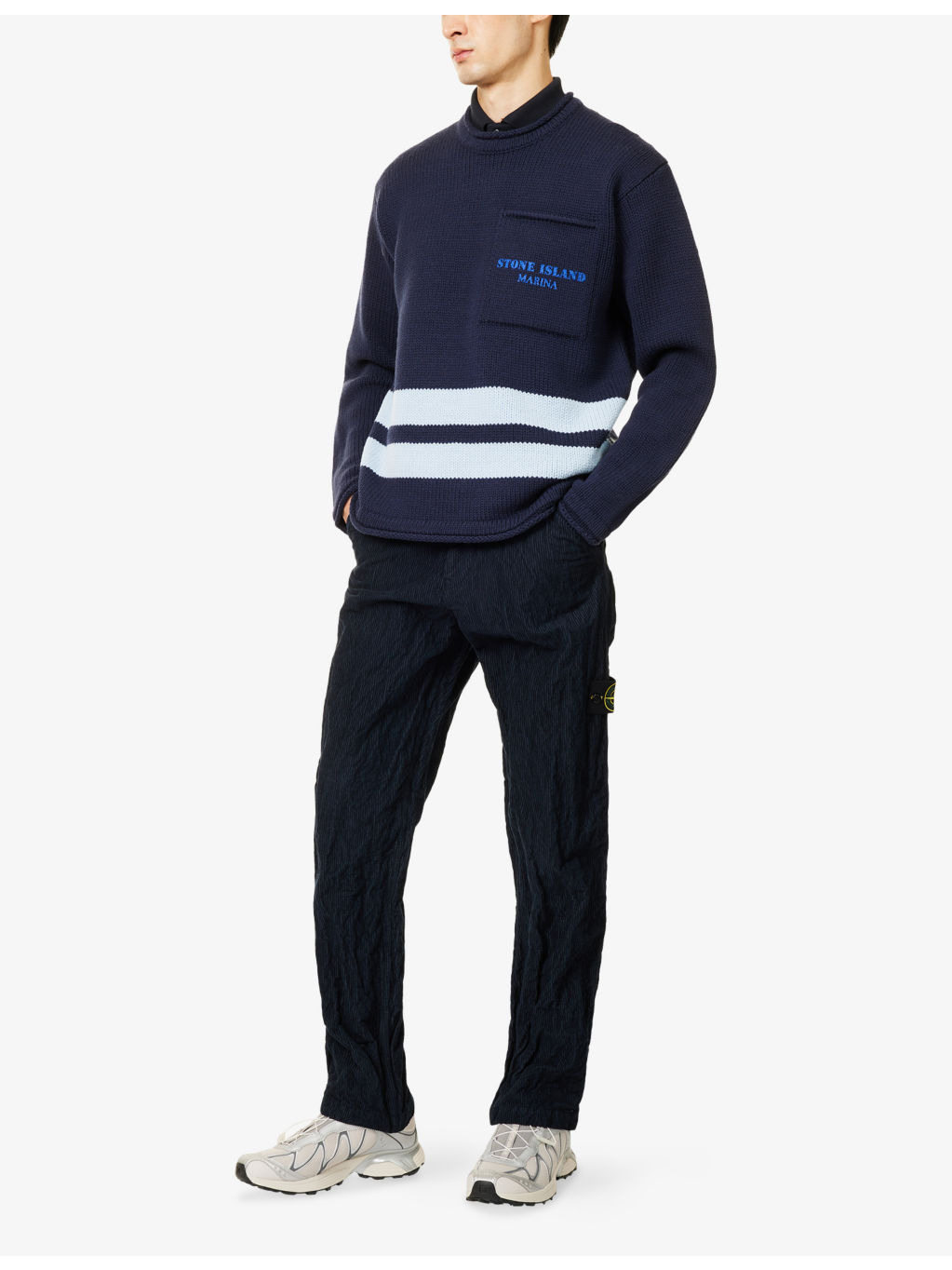 Wrinkled Corduroy Straight-Leg Cotton-Blend Trousers - 2
