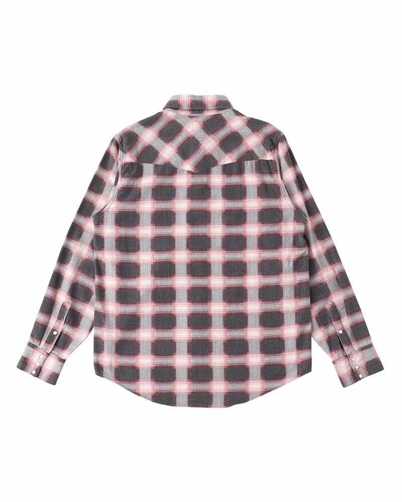 BANDITO KHADI CHECK L/S RED - 2