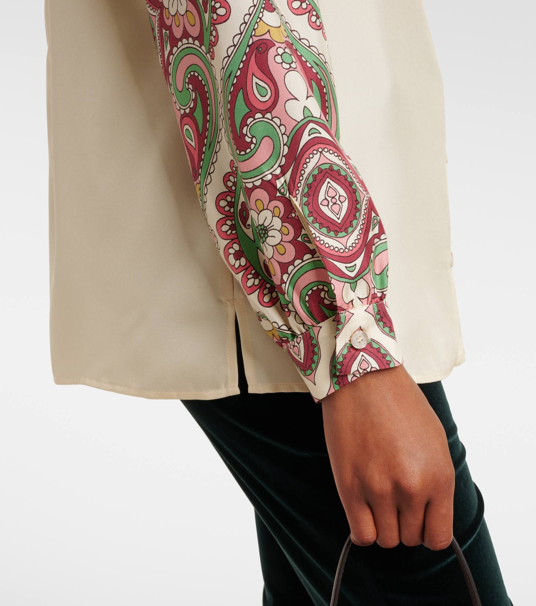 Printed silk shirt - 5