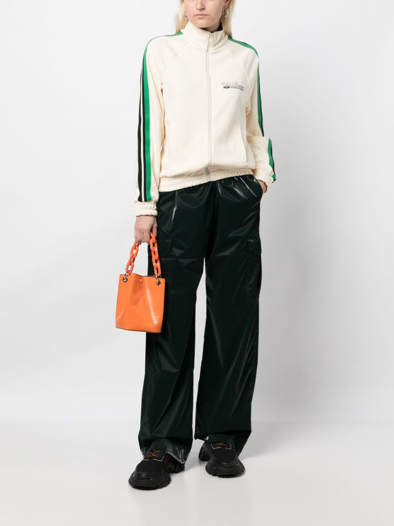 MSGM logo-print zip-up sweatshirt outlook