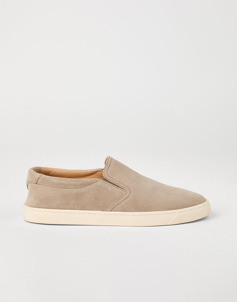 Washed suede slip-ons 5