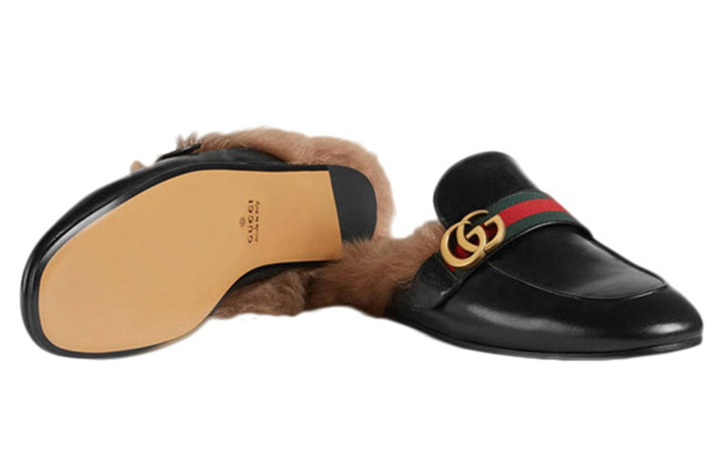 GUCCI Gucci Double G Plush Slipper Black 469950-D3VU0-1065 outlook