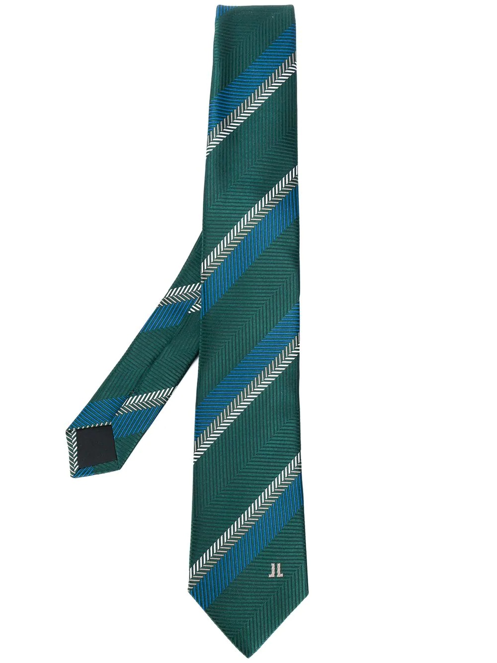 herringbone silk tie - 1