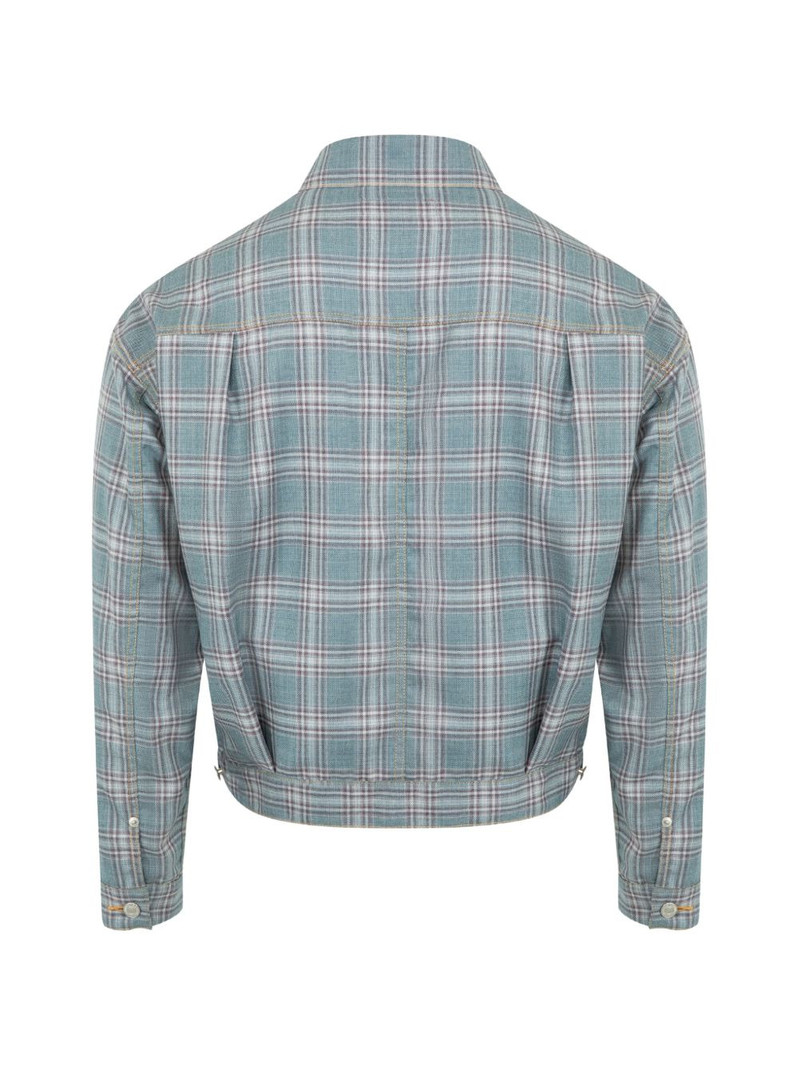 Junya Watanabe MAN check-patterned shirt jacket outlook