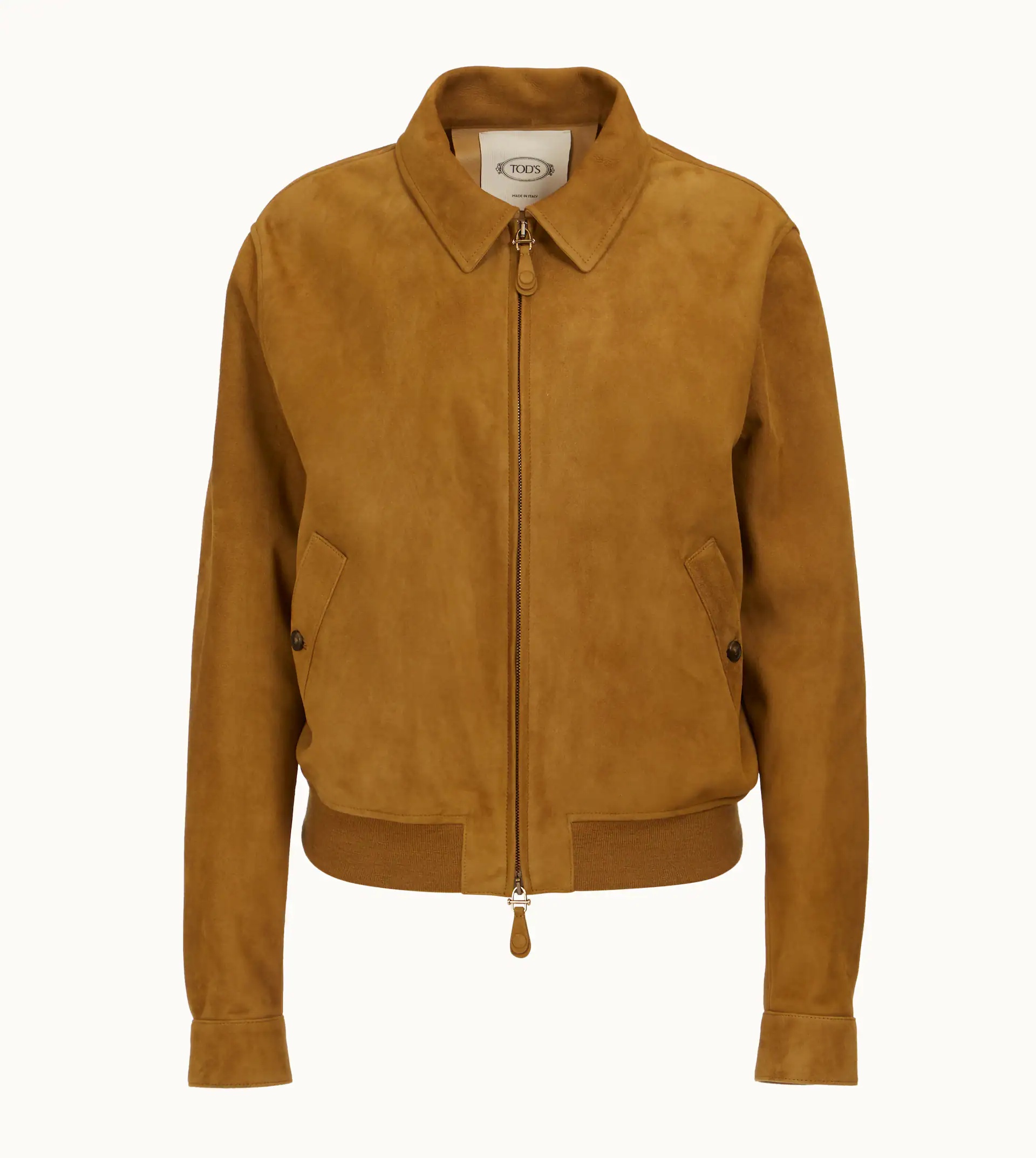 BOMBER IN SUEDE - BROWN - 1