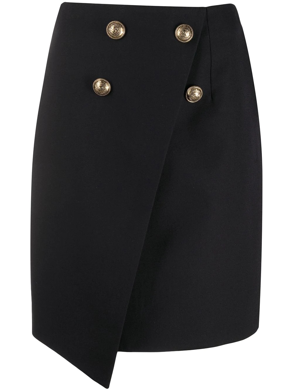 asymmetric wraparound skirt - 1