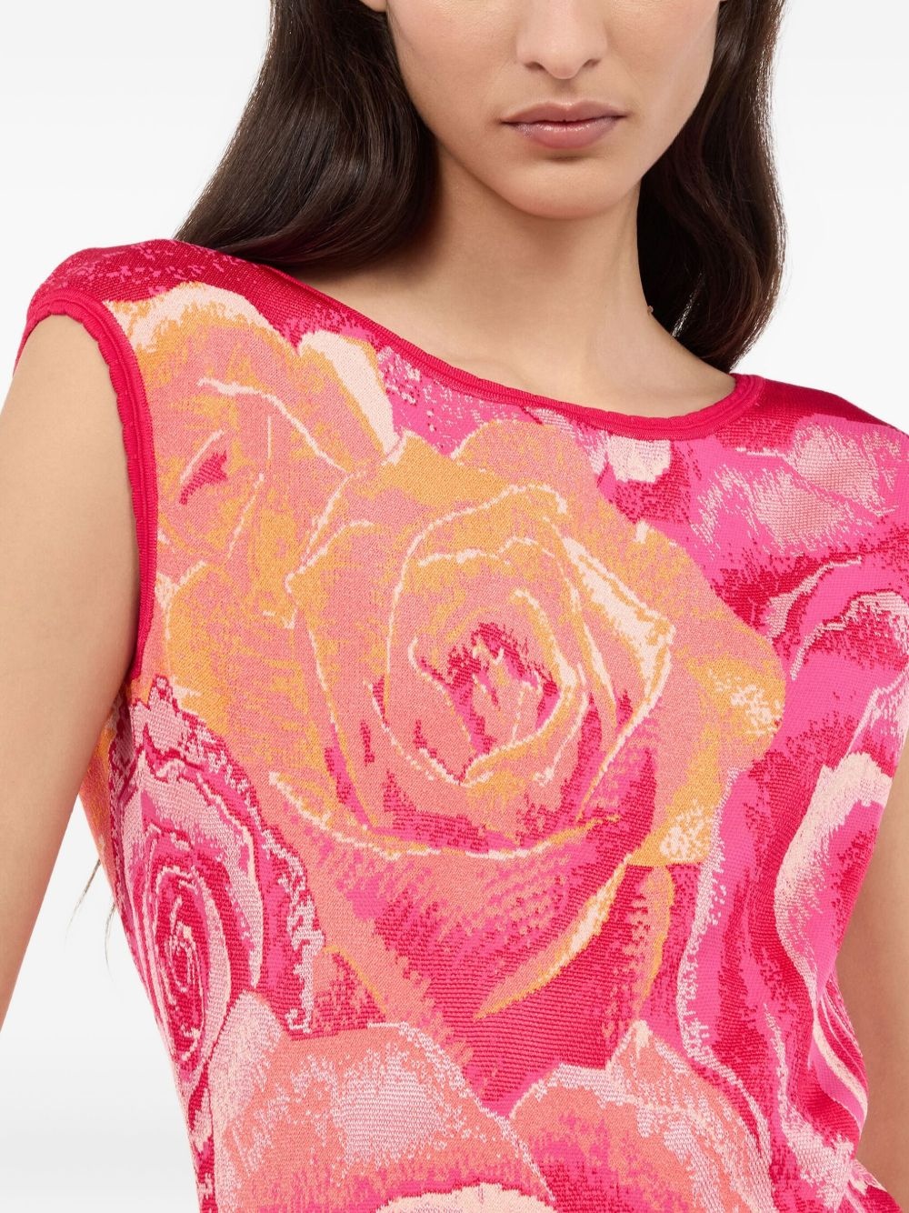 floral-print mini dress - 5