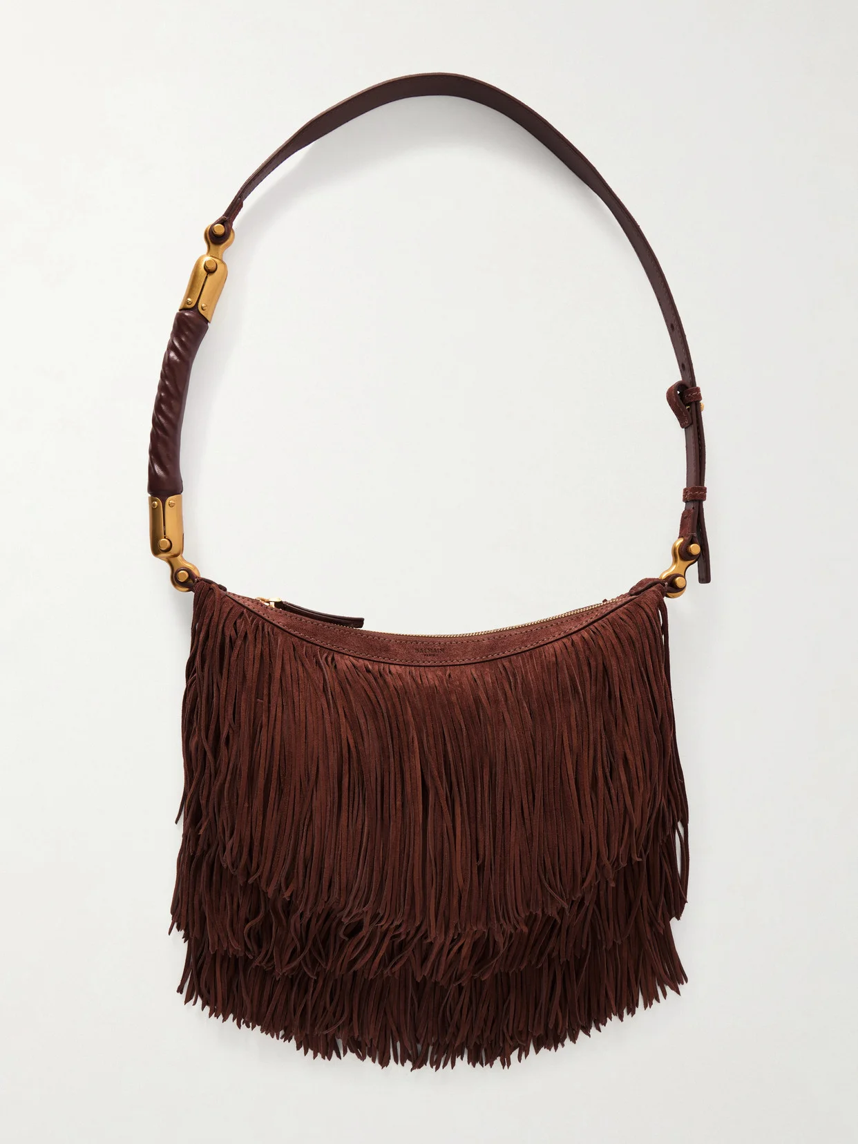 Ebene Fringed Suede Shoulder Bag - 1