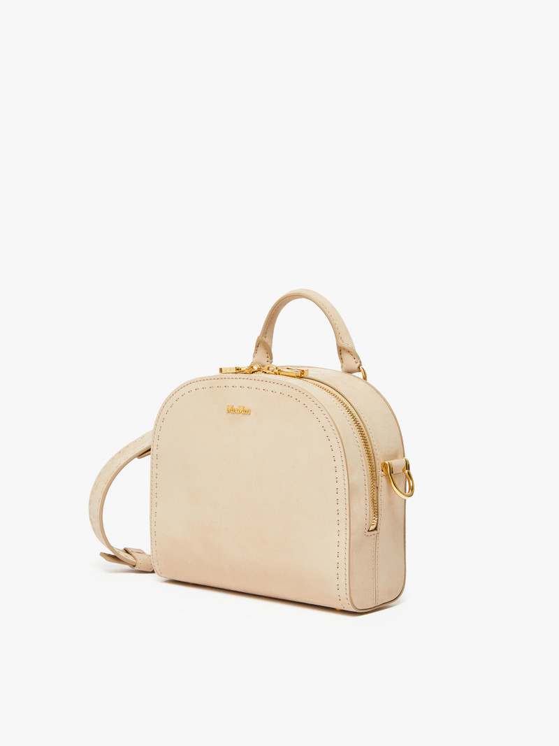 Max Mara NABUKHALFMOONS Nubuck leather bag outlook