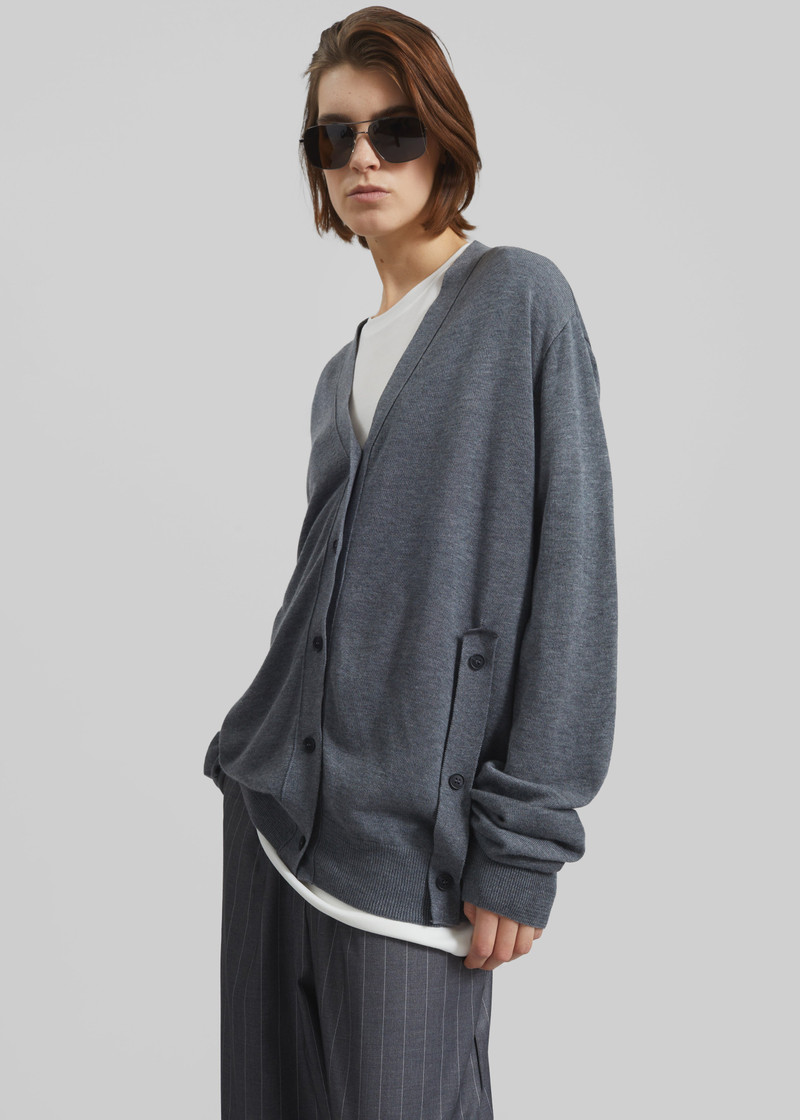Calvane Two-Way Cardigan - Grey 6