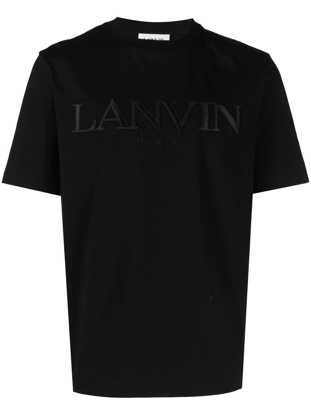 logo-embroidered cotton T-shirt - 1